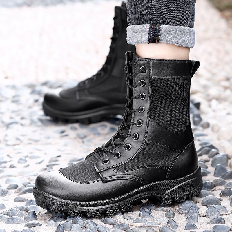 side zip tactical boots