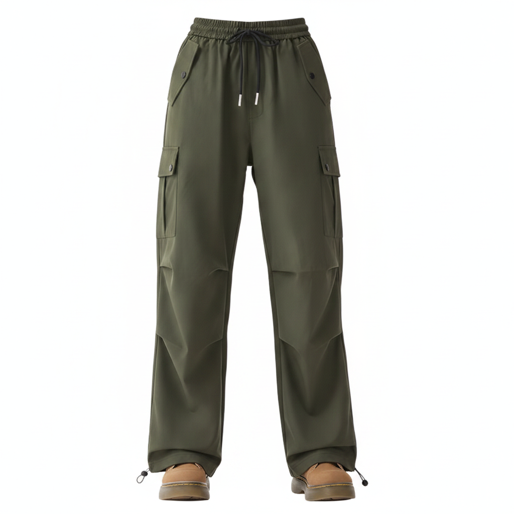 Straight leg cargo trousers womens