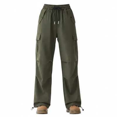 Straight leg cargo trousers womens
