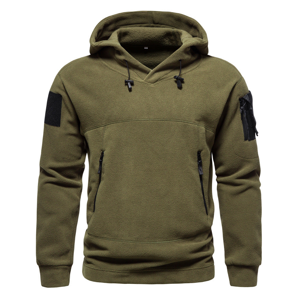Tactical hoodie with velcro