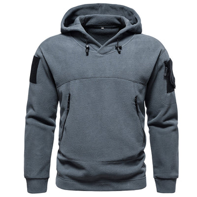 Tactical hoodie with velcro