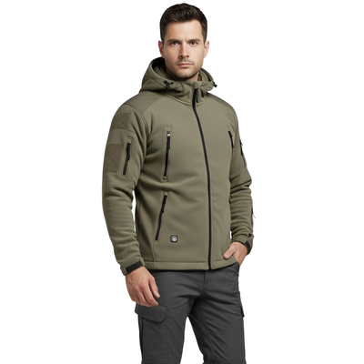 tactical outdoor hoodie zip up