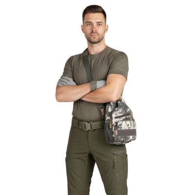 Tactical single strap sling bag