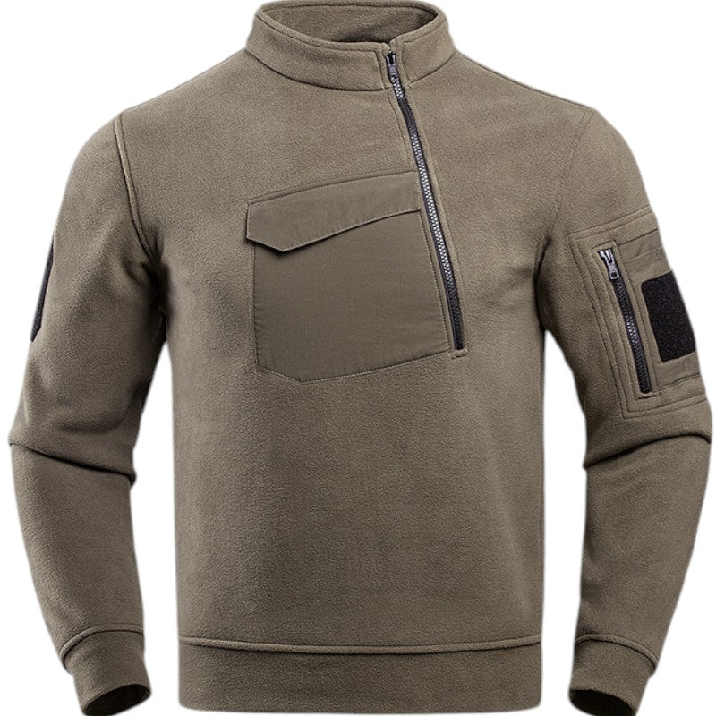 Tactical winter fleece pullover