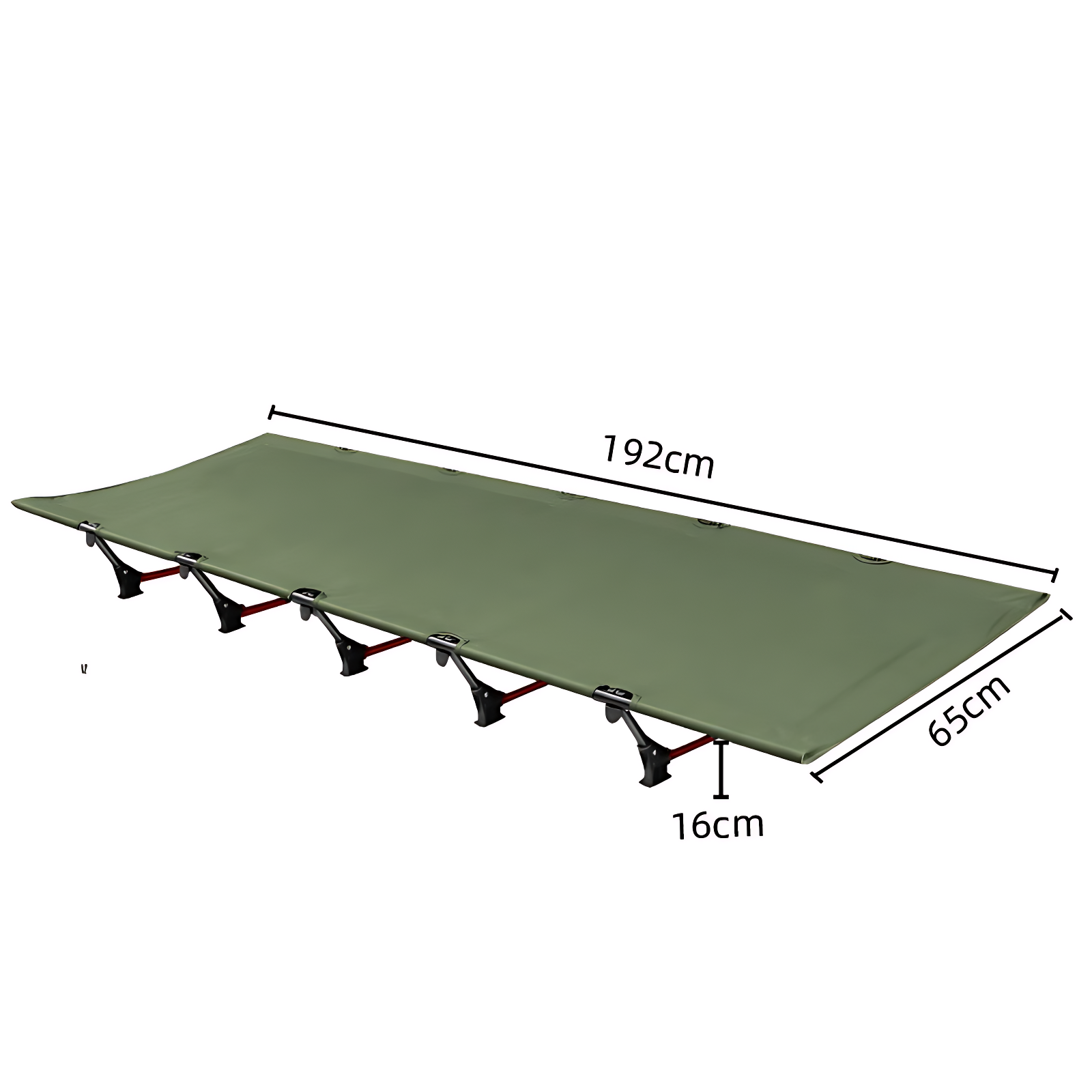 Ultralight folding camp bed