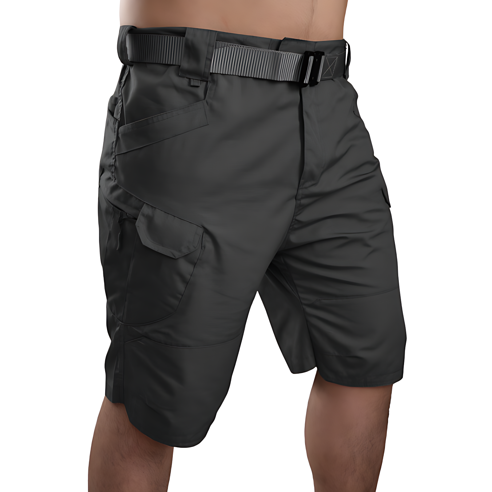 Urban khaki tactical combat shorts