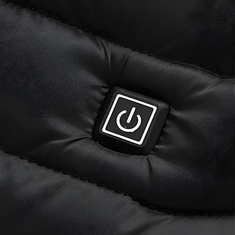Veste chauffante 11 zones noire et rouge avec double commande