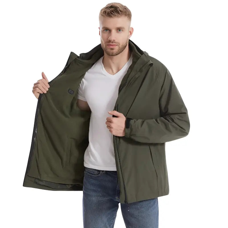 Veste chauffante homme fine