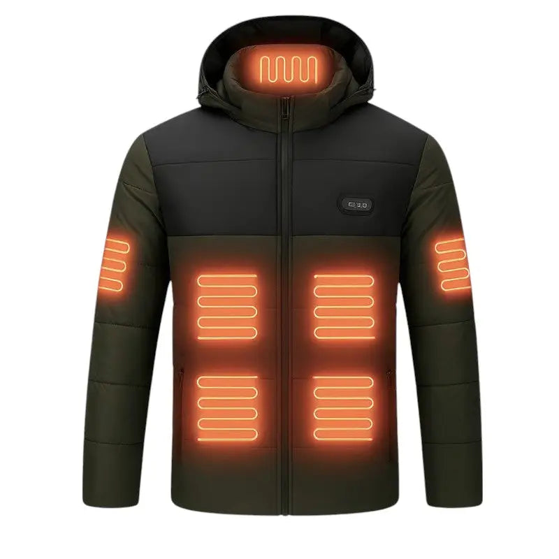 Veste doudoune chauffante
