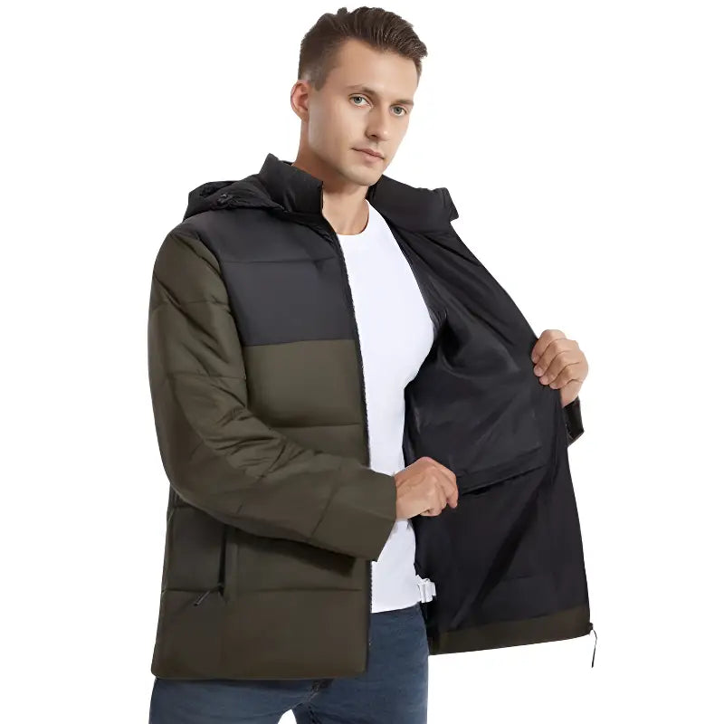 Veste doudoune chauffante