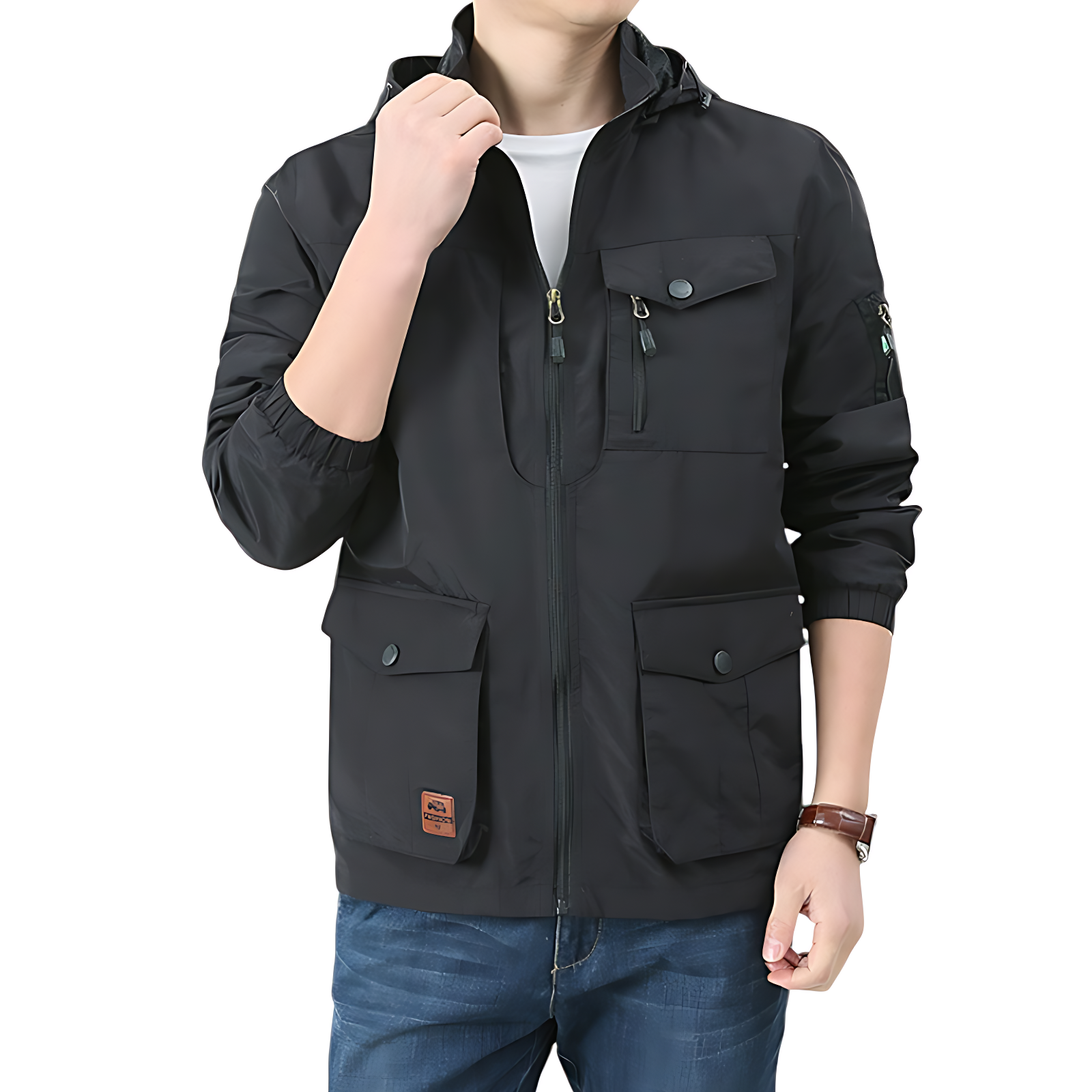 Waterproof zip down hoodie