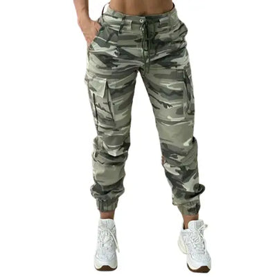 Womens camo combat trousers