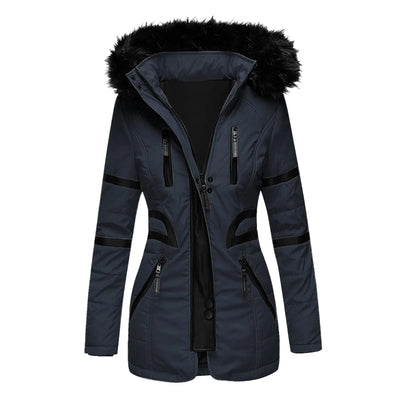 Womens Hooded Army Parka Coat