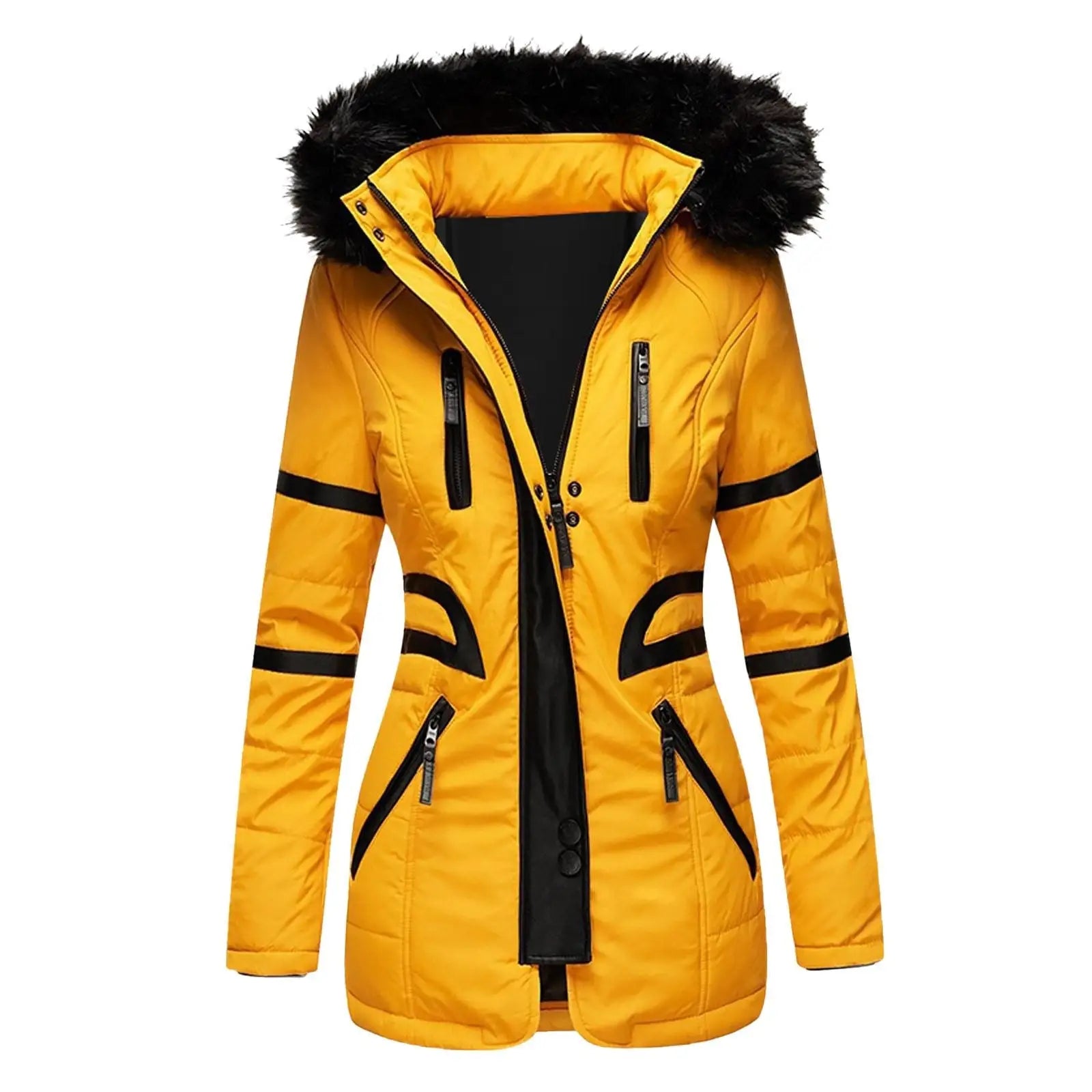 Womens Hooded Army Parka Coat