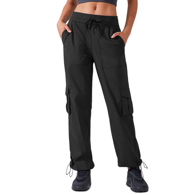 Womens wide leg cargo trousers