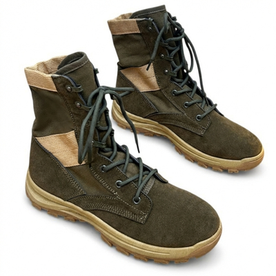 Knee high lace up tactical boots
