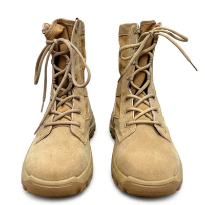Knee high lace up tactical boots