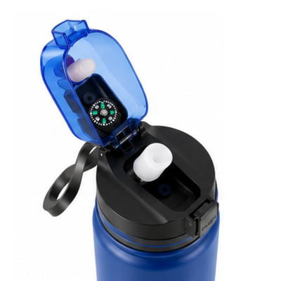 Rugged bottle with filter water
