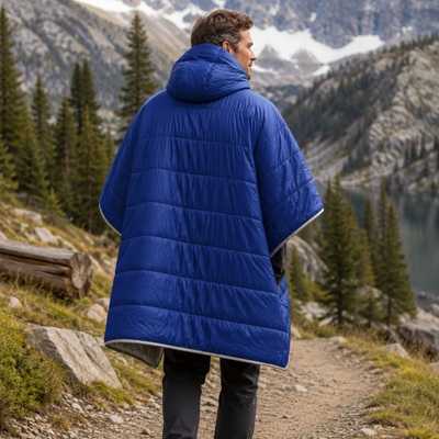 Hooded camping quilt
