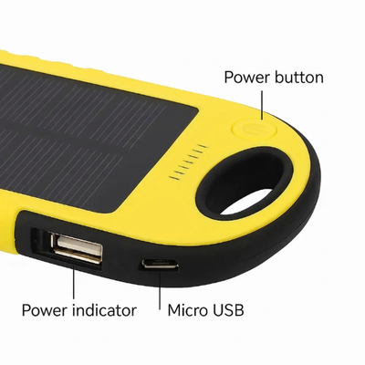 5000mAh Solar Power Bank