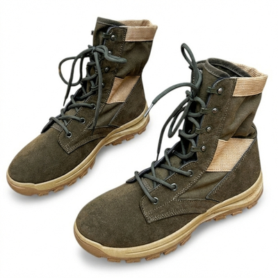 Knee high lace up tactical boots