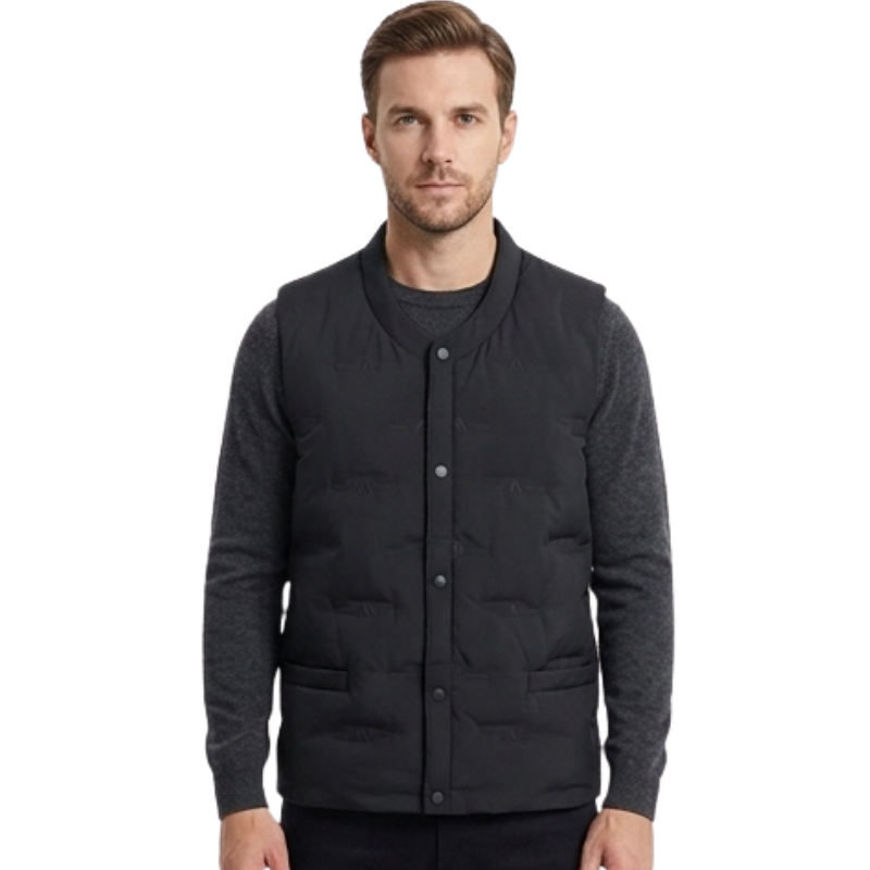Military down vest black
