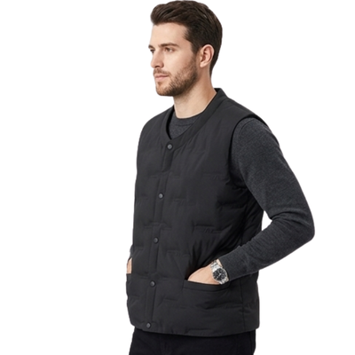 Military down vest black