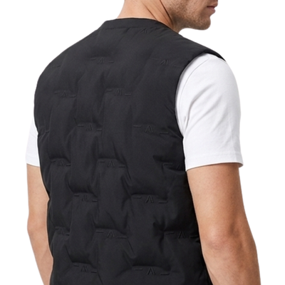 Military down vest black