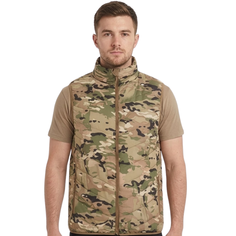 Down vest camouflage