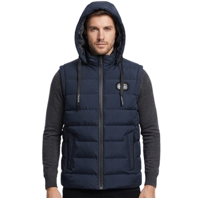 Hooded down vest