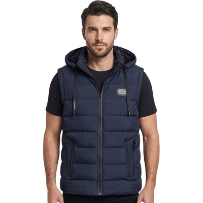 Hooded down vest