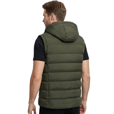 Hooded down vest