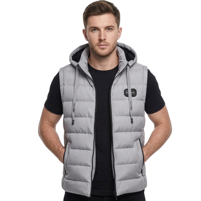 Hooded down vest