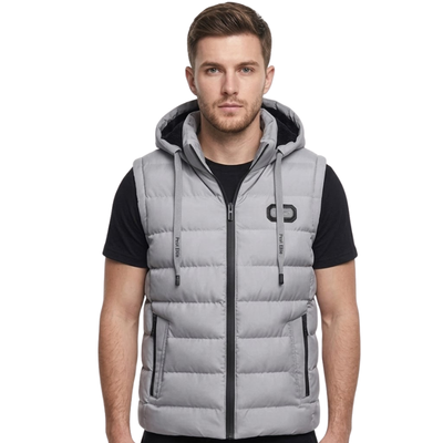 Hooded down vest