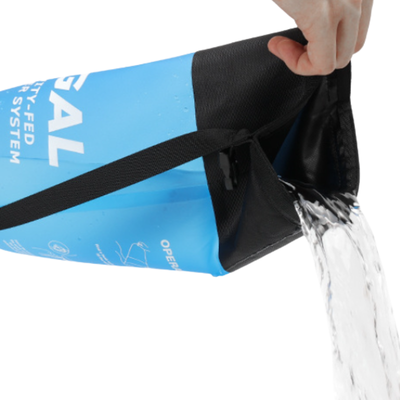 Gravity water filter camping