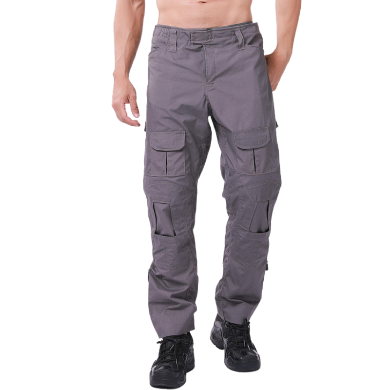 Mens army cargo pants with knee pads