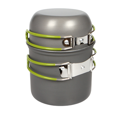 Nesting camping pots and pans