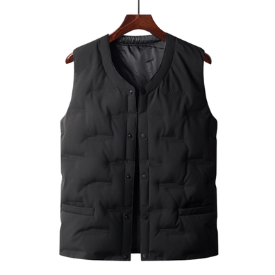Military down vest black