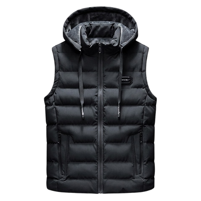 Hooded down vest
