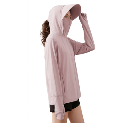 Sun hoodie women with zipper