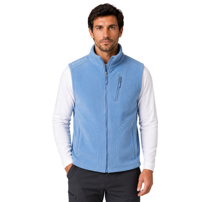 Mens fleece gilet with pockets