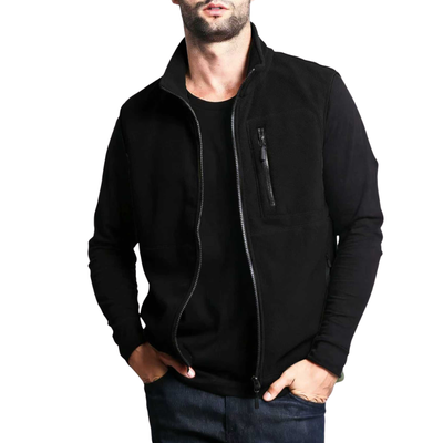 Mens fleece gilet zip up