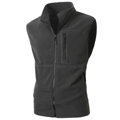 Mens fleece gilet zip up