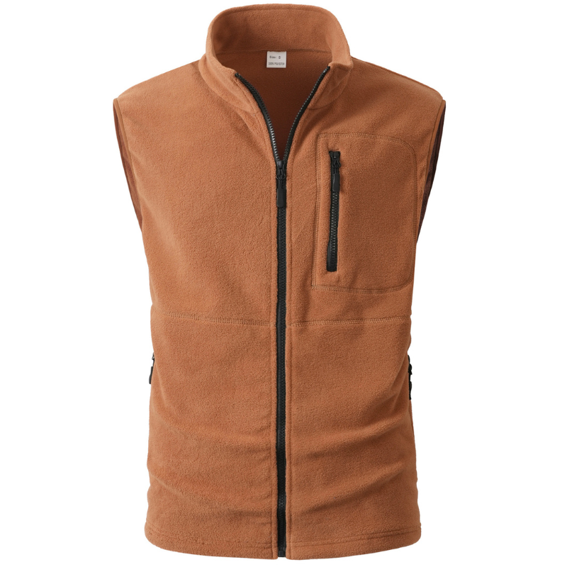 Mens fleece gilet zip up