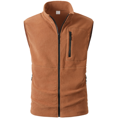 Mens fleece gilet zip up