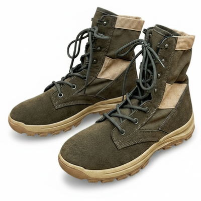 Knee high lace up tactical boots