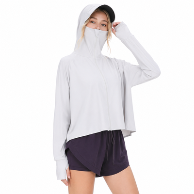 Sun protection hoodie women