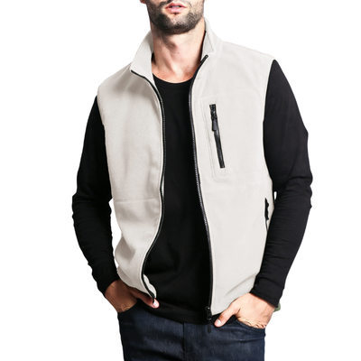 Mens fleece gilet zip up