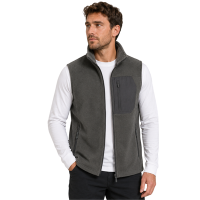 Mens fleece gilet full zip