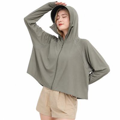 Sun protection hoodie women
